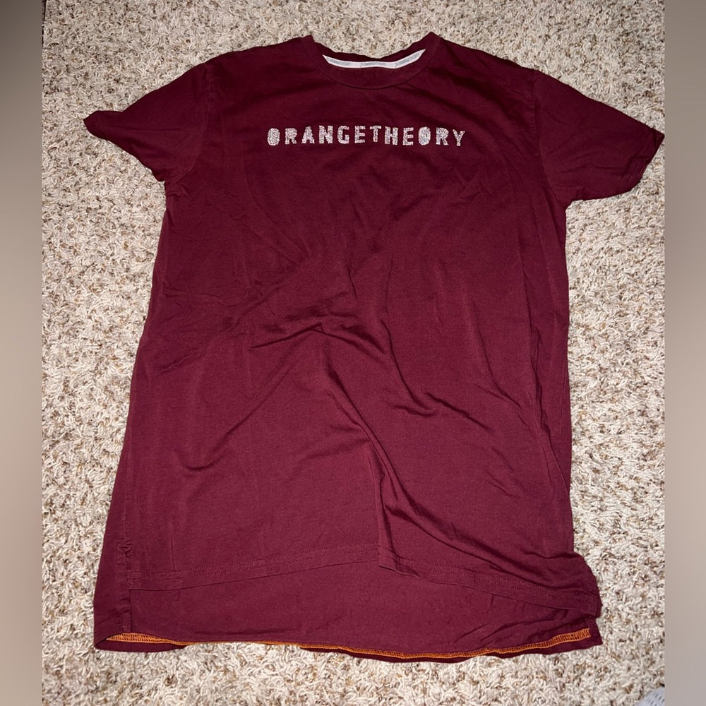 Orangetheory Maroon Short Sleeve Tee